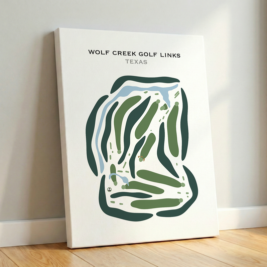 Wolf Creek Golf Links, Texas - Printed Golf Courses