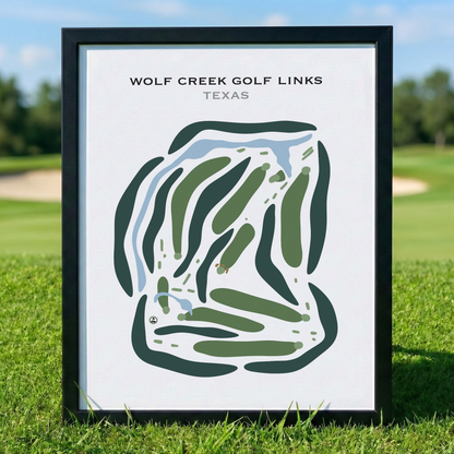 Wolf Creek Golf Links, Texas - Printed Golf Courses