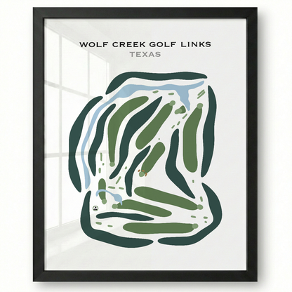 Wolf Creek Golf Links, Texas - Printed Golf Courses