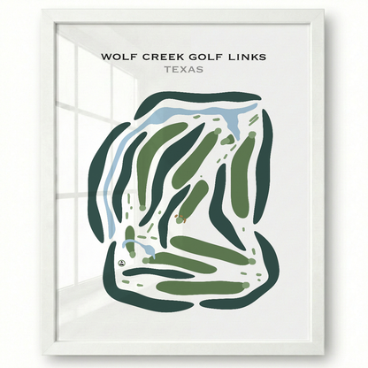 Wolf Creek Golf Links, Texas - Printed Golf Courses