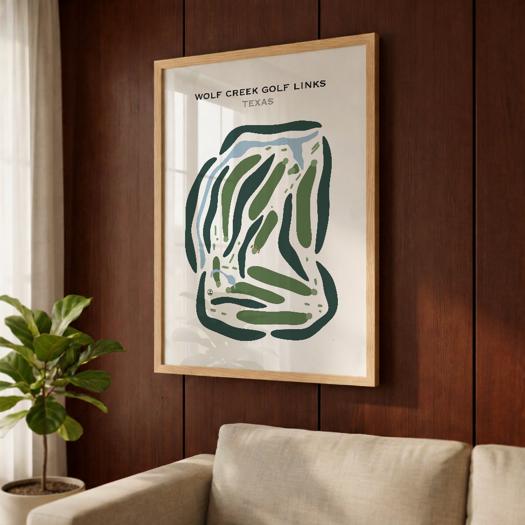 Wolf Creek Golf Links, Texas - Printed Golf Courses
