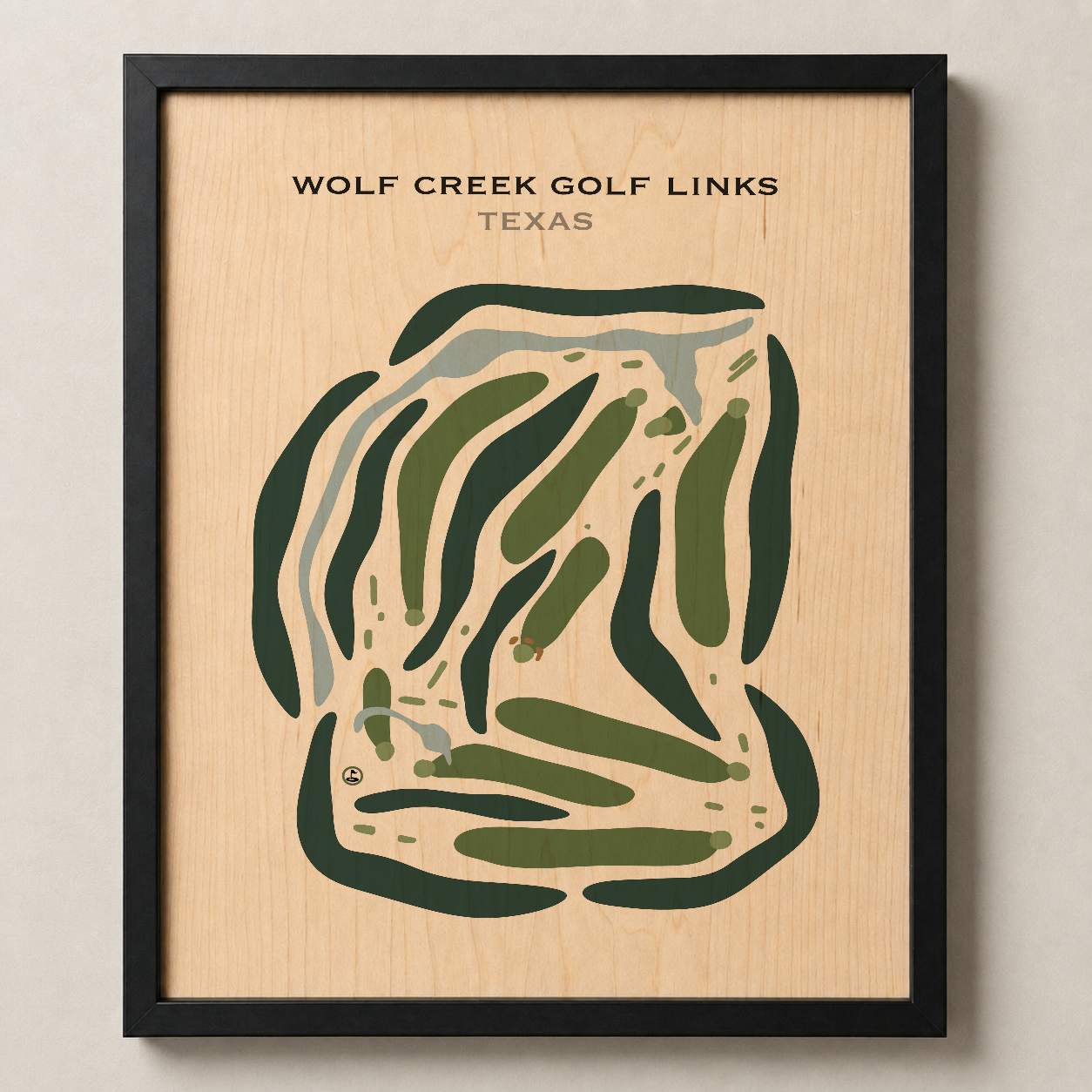 Wolf Creek Golf Links, Texas - Printed Golf Courses