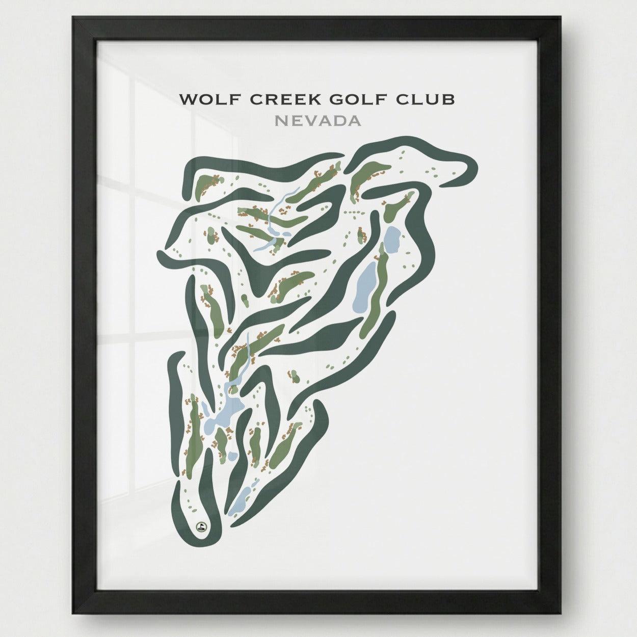 Wolf Creek Golf Club, Mesquite Nevada - Printed Golf Courses