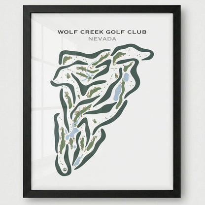 Wolf Creek Golf Club, Mesquite Nevada - Printed Golf Courses