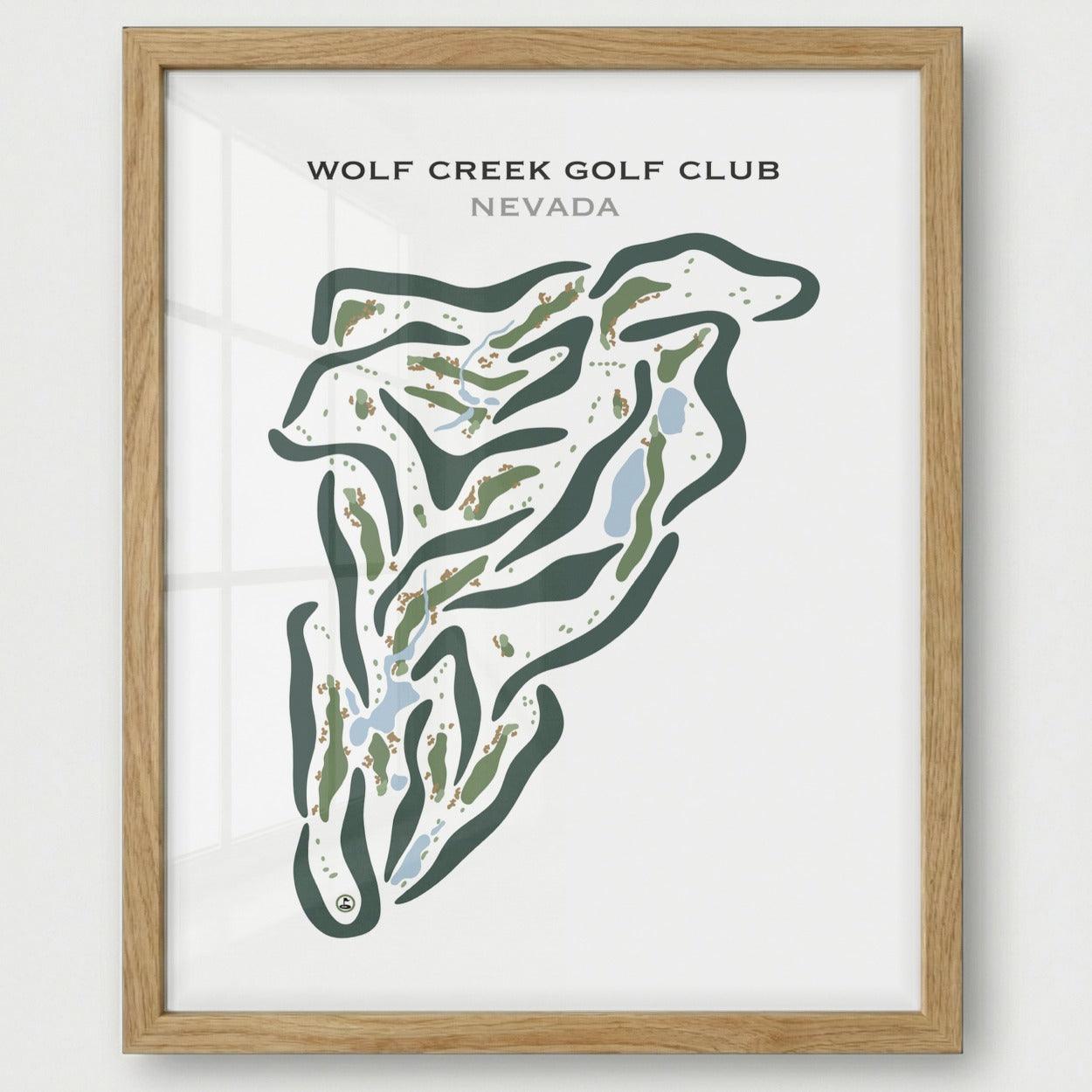 Wolf Creek Golf Club, Mesquite Nevada - Printed Golf Courses