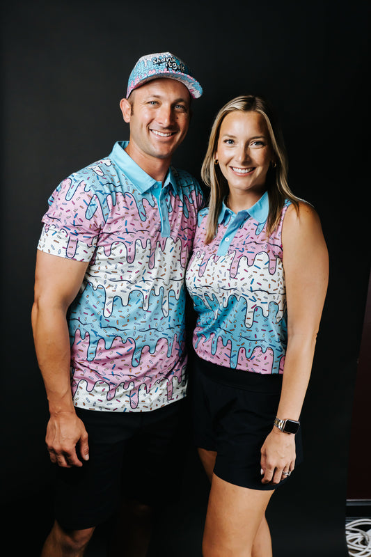 Womens Ice Cream Drip Polo