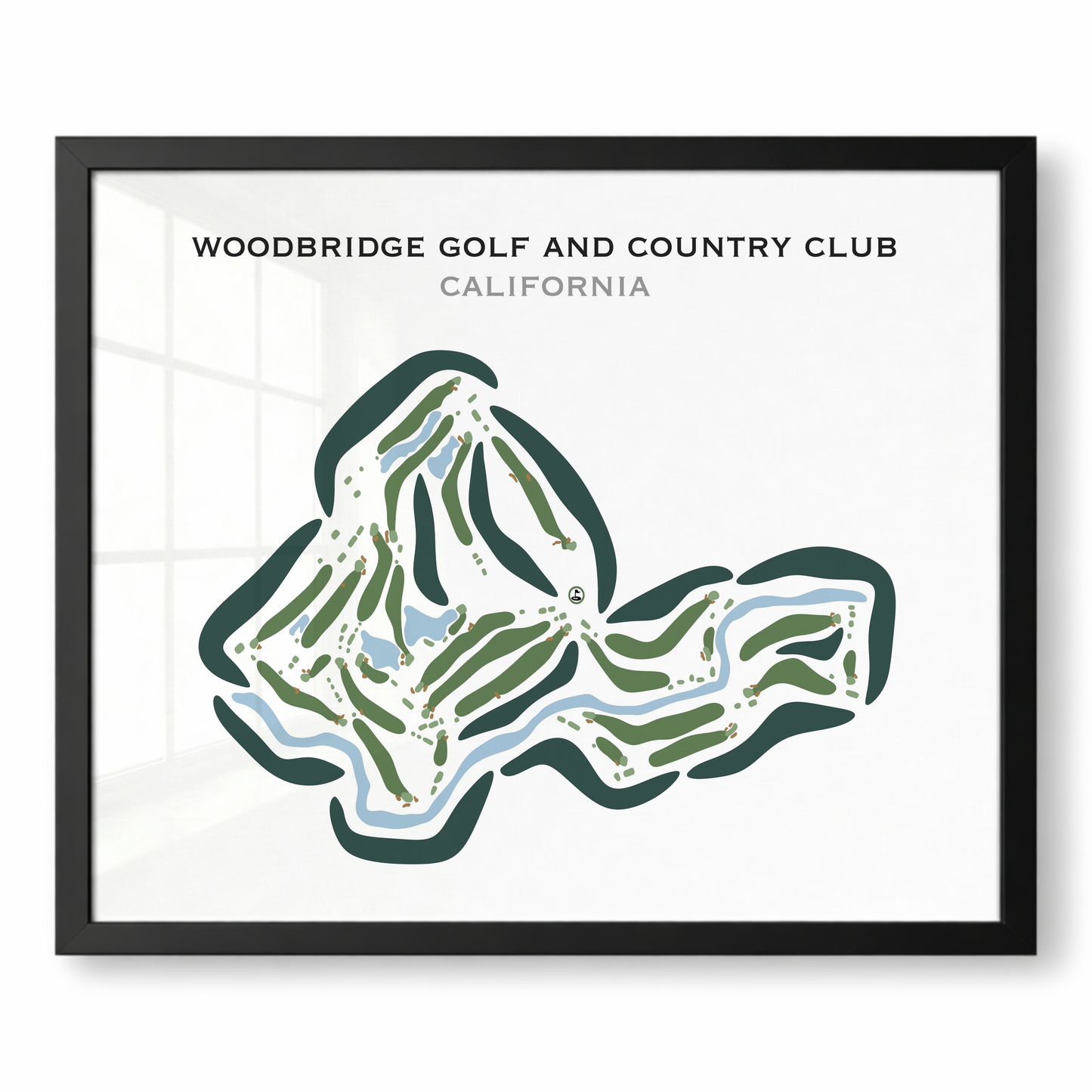 Woodbridge Golf & Country Club, California - Printed Golf Courses