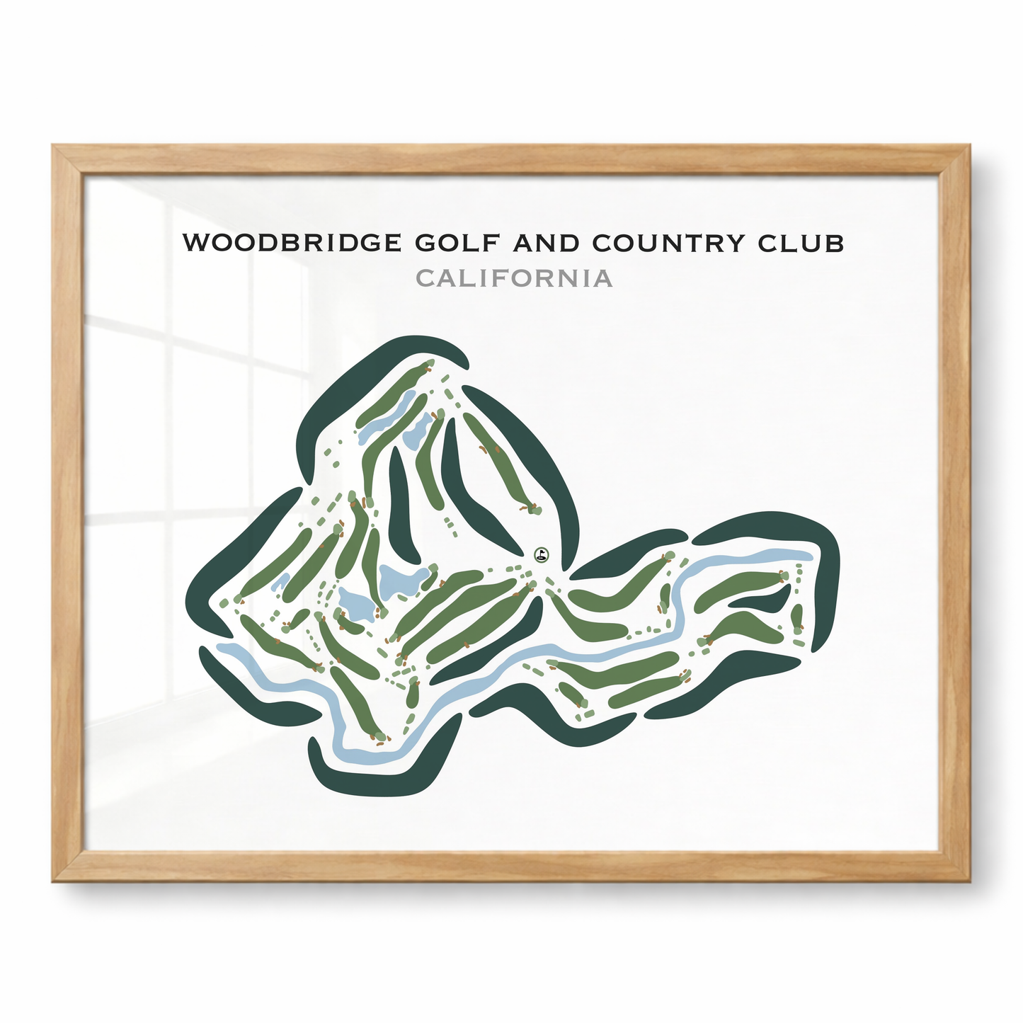 Woodbridge Golf & Country Club, California - Printed Golf Courses