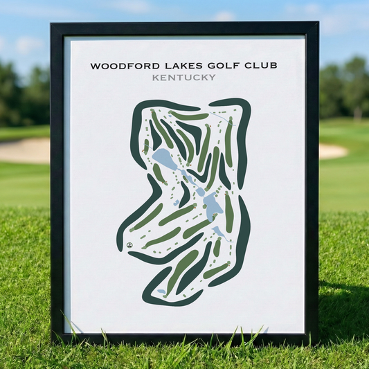 Woodford Lakes Golf Club, Kentucky - Printed Golf Courses