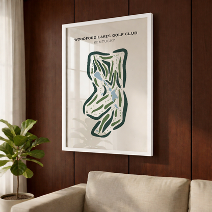 Woodford Lakes Golf Club, Kentucky - Printed Golf Courses