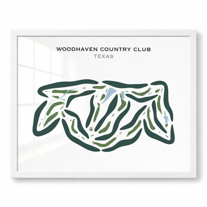 Woodhaven Country Club, Texas - Printed Golf Courses