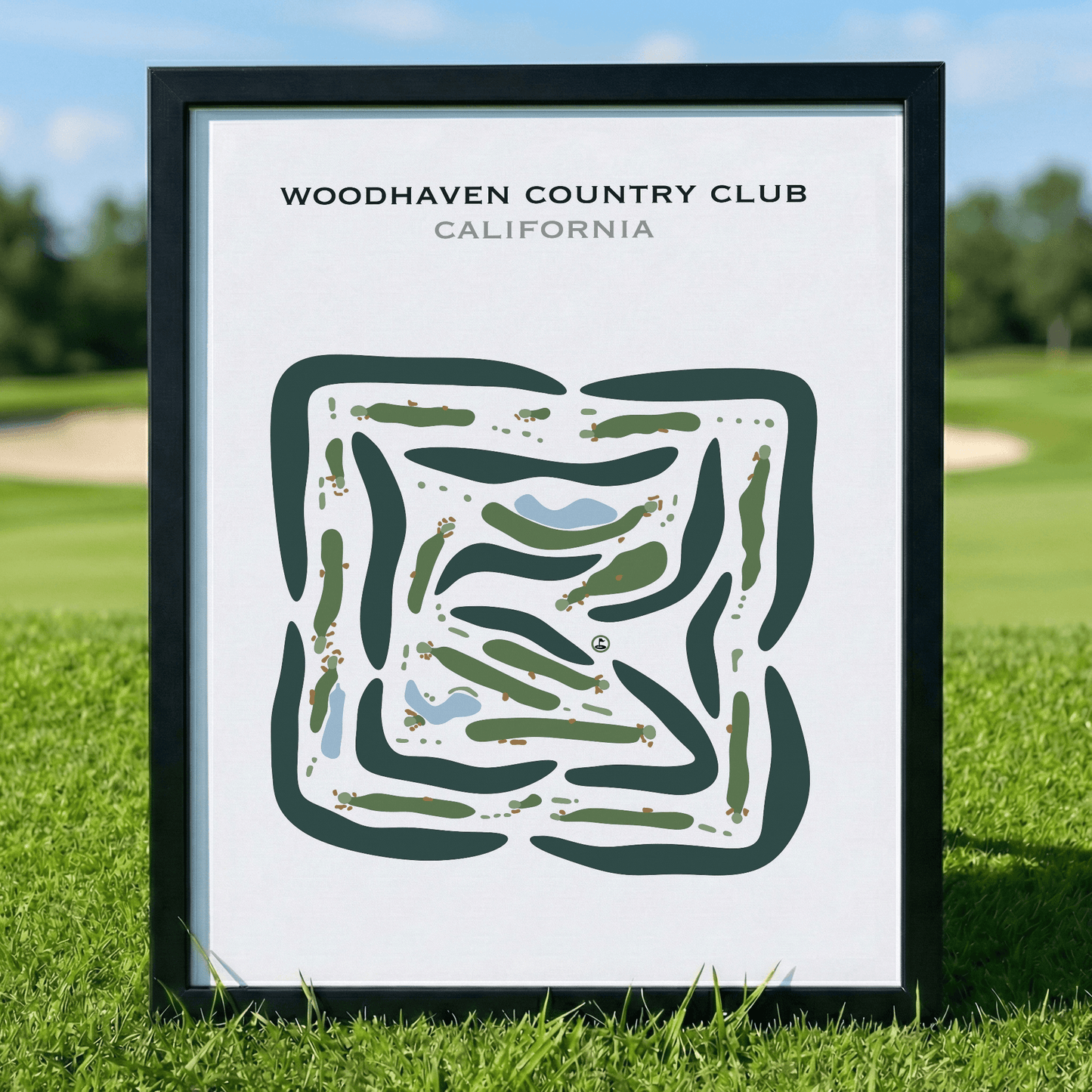 Woodhaven Country Club, California - Printed Golf Course