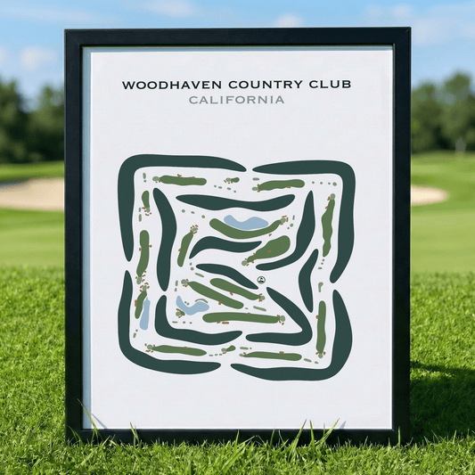 Woodhaven Country Club, California - Printed Golf Course