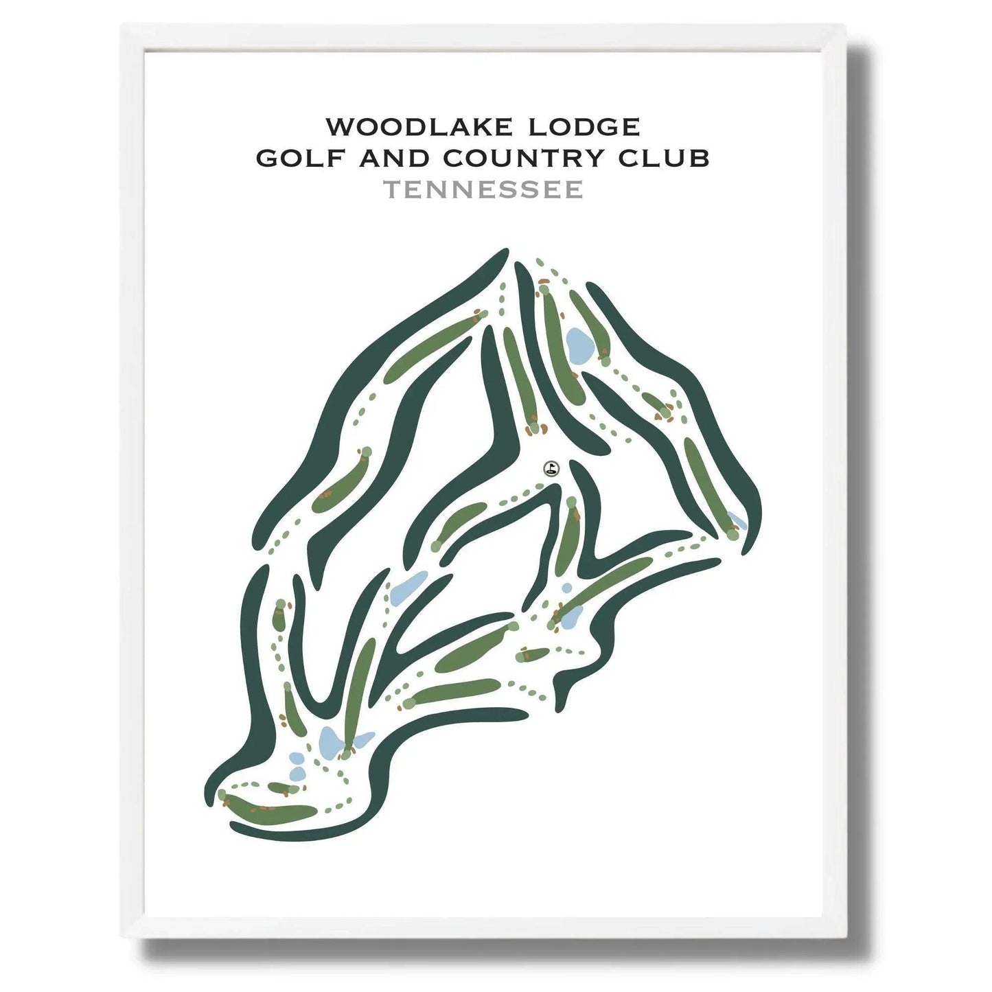 Woodlake Lodge Golf and Country Club, Tennessee - Printed Golf Courses