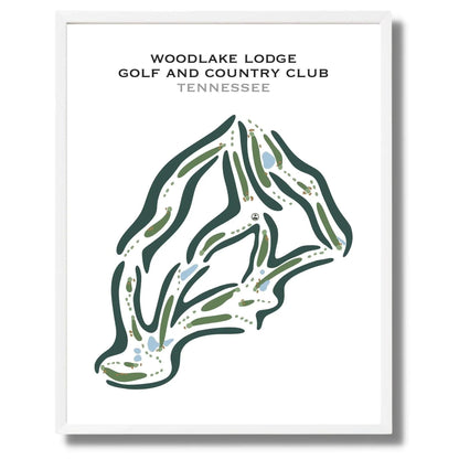 Woodlake Lodge Golf and Country Club, Tennessee - Printed Golf Courses