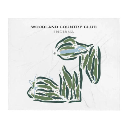 Woodland Country Club, Indiana - Printed Golf Courses