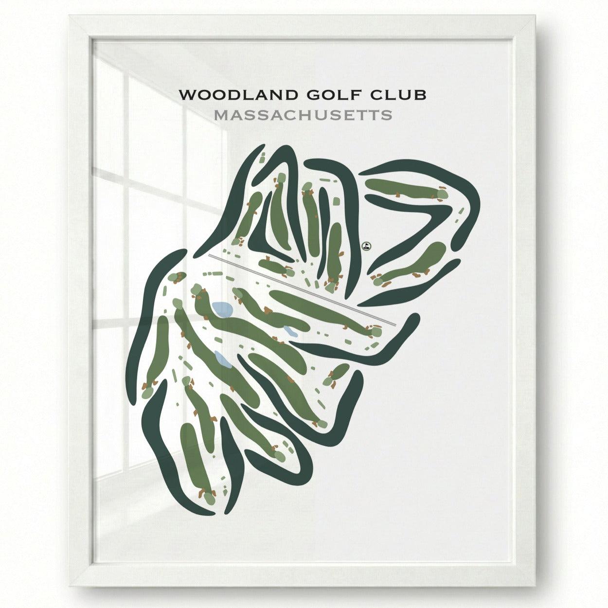 Woodland Golf Club, Massachusetts - Printed Golf Courses