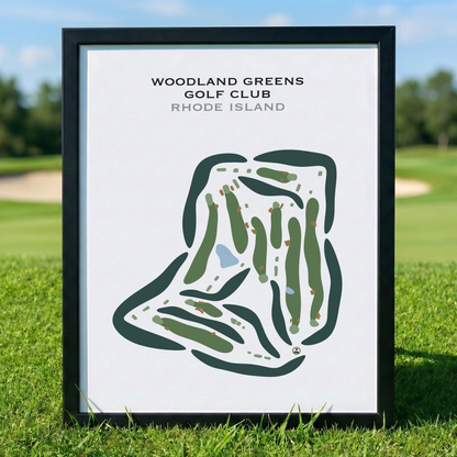 Woodland Greens Golf Club, Rhode Island - Printed Golf Courses