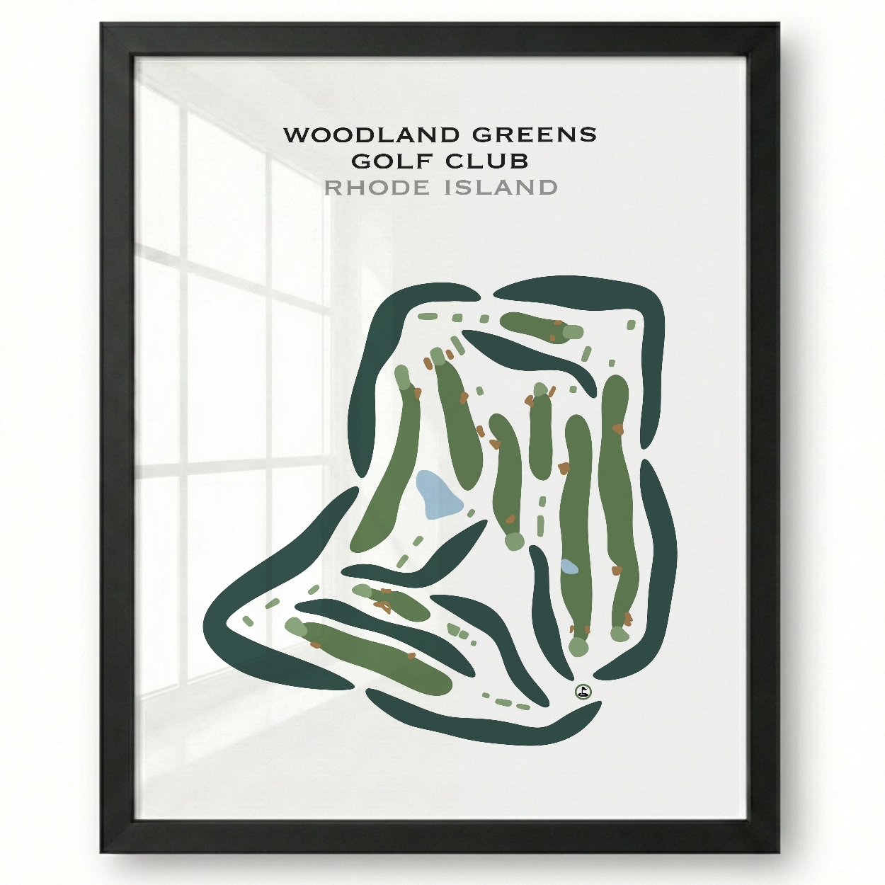 Woodland Greens Golf Club, Rhode Island - Printed Golf Courses