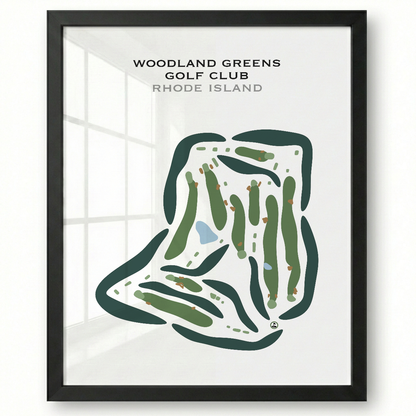 Woodland Greens Golf Club, Rhode Island - Printed Golf Courses