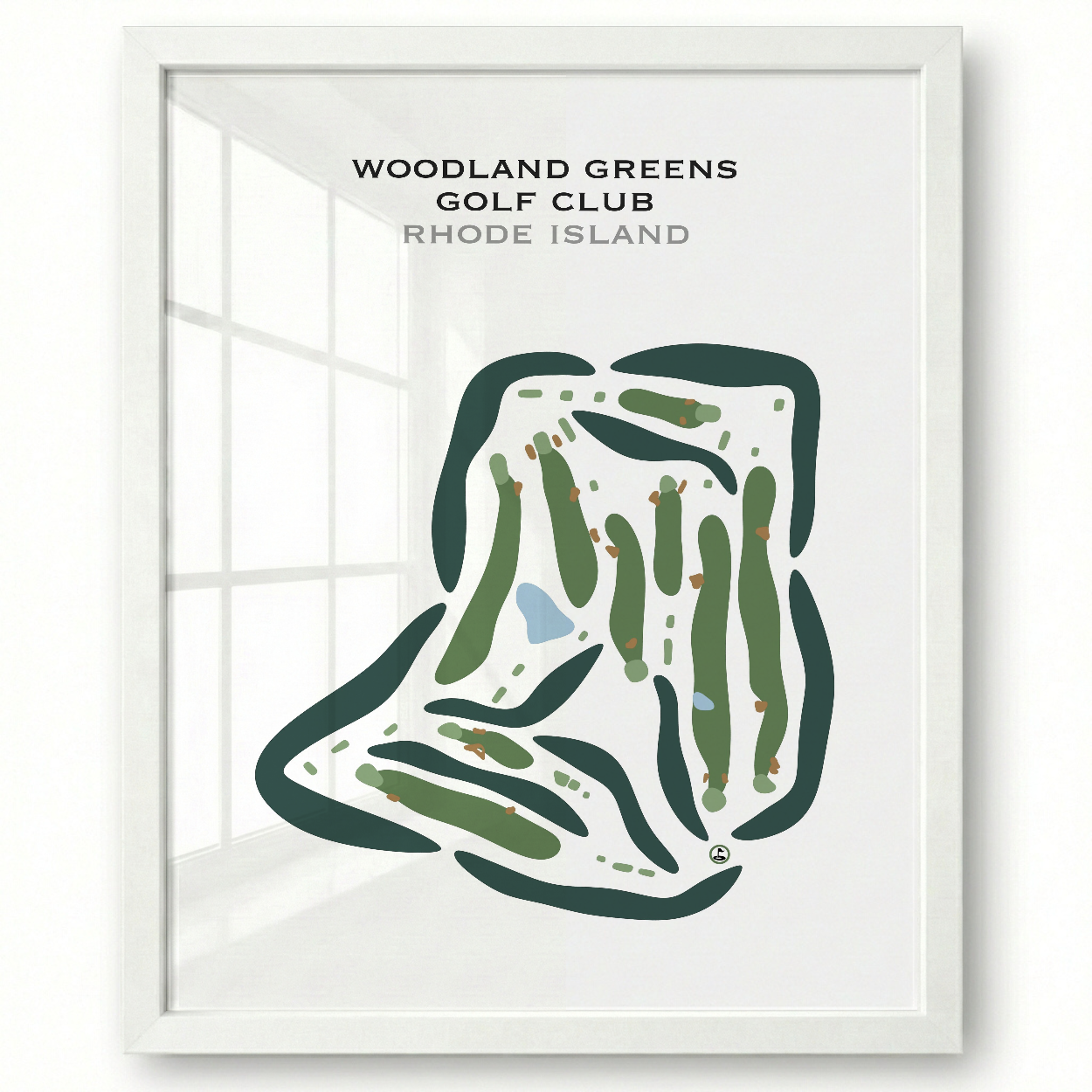 Woodland Greens Golf Club, Rhode Island - Printed Golf Courses