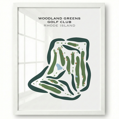 Woodland Greens Golf Club, Rhode Island - Printed Golf Courses