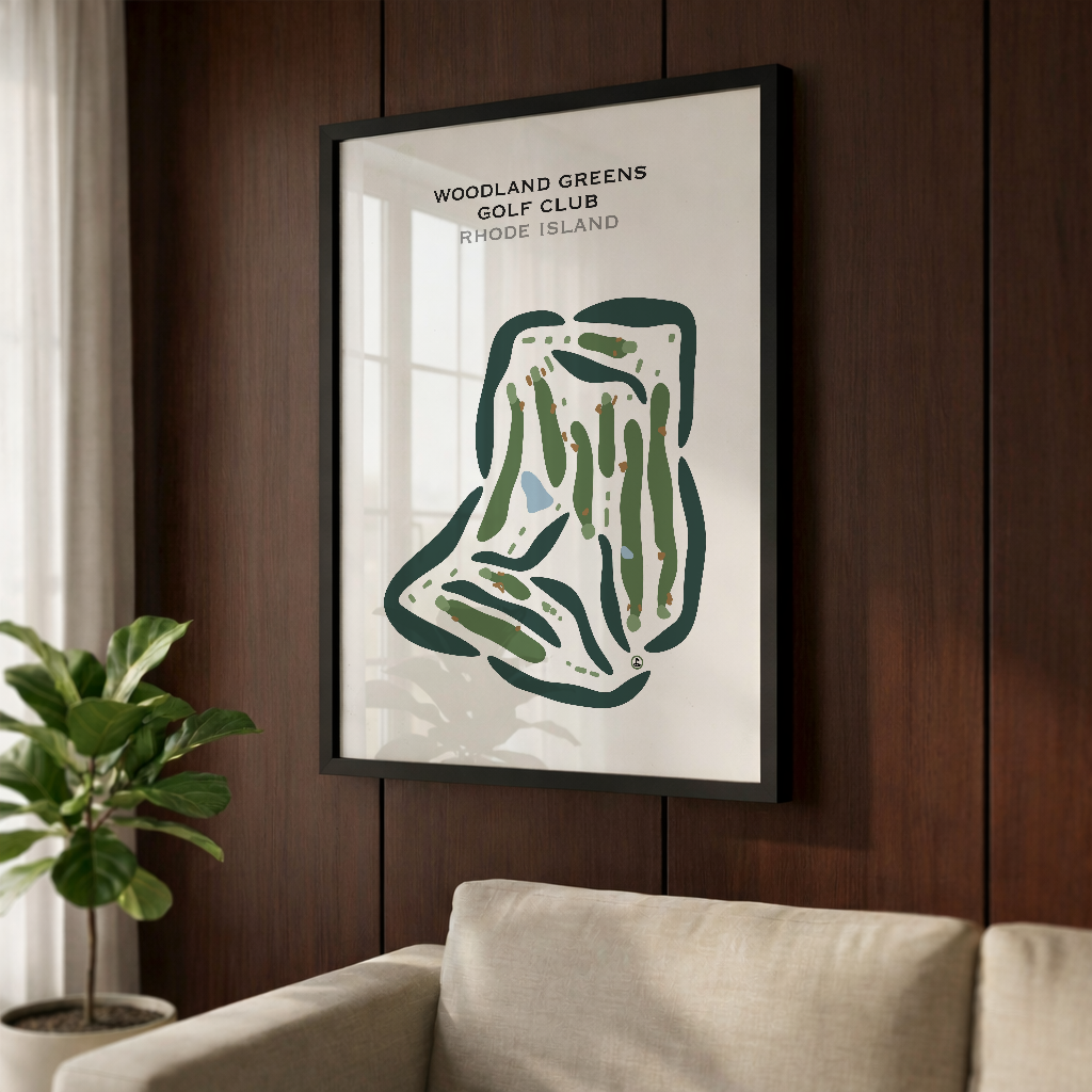 Woodland Greens Golf Club, Rhode Island - Printed Golf Courses