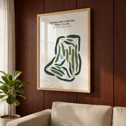Woodland Greens Golf Club, Rhode Island - Printed Golf Courses