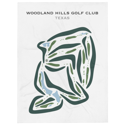 Woodland Hills Golf Club, Texas - Printed Golf Courses