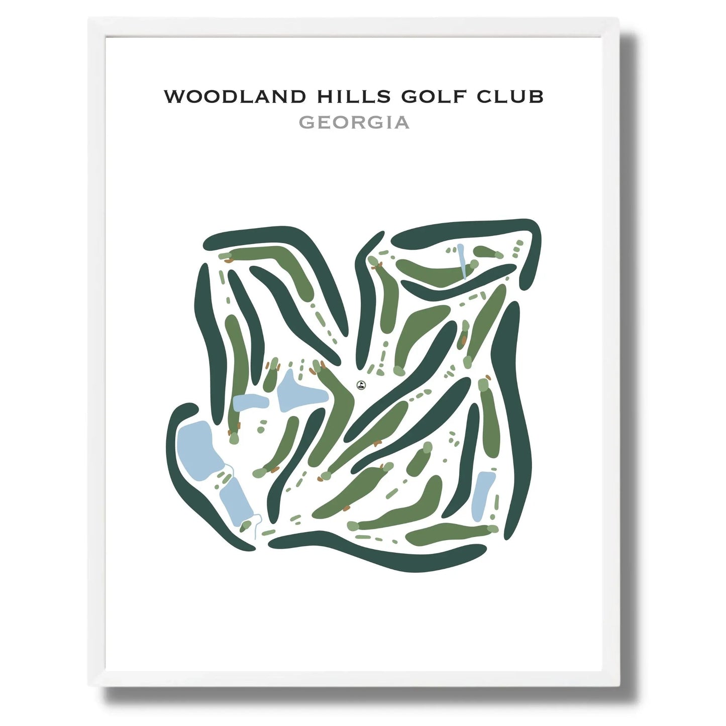 Woodland Hills Golf Club, Georgia - Printed Golf Courses