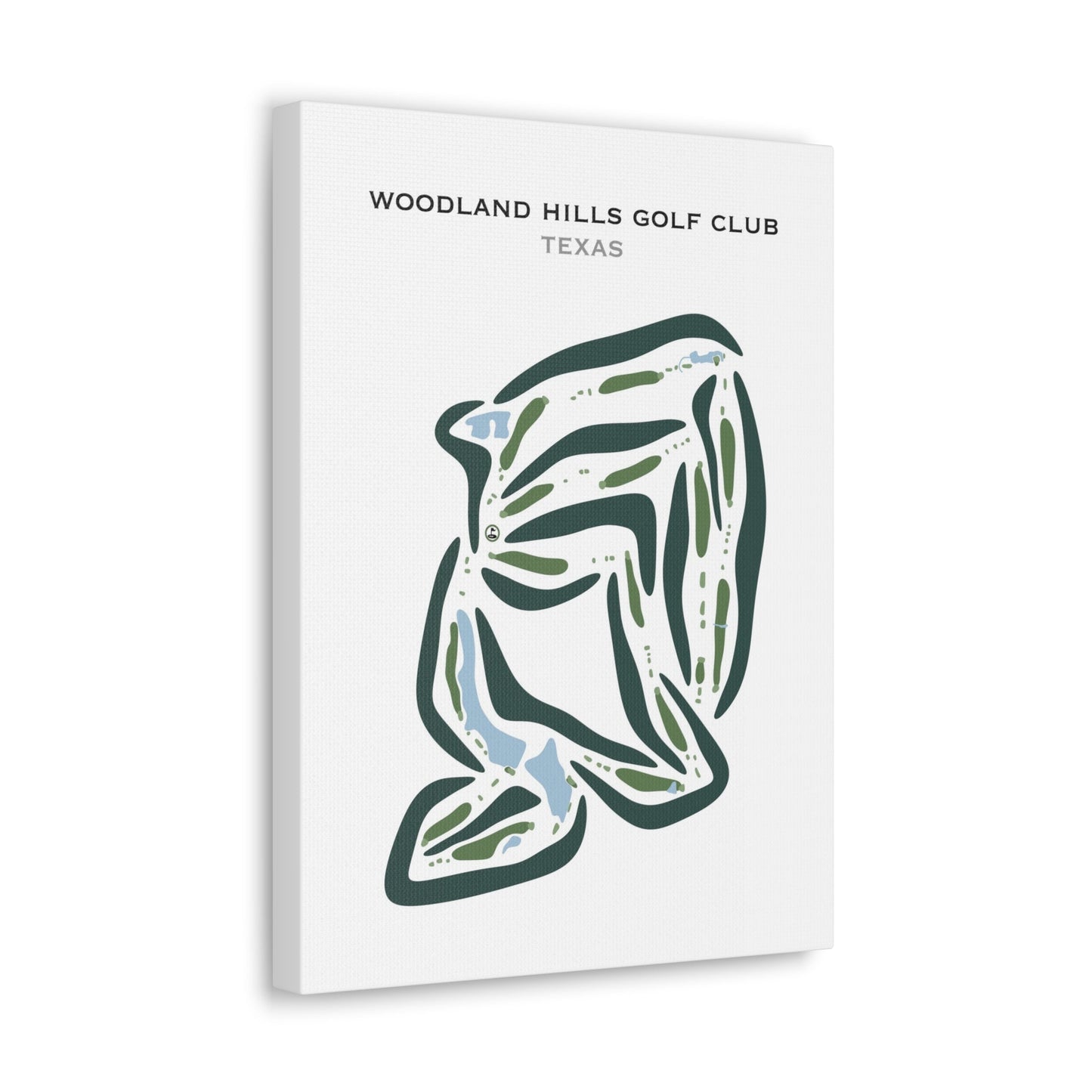 Woodland Hills Golf Club, Texas - Printed Golf Courses