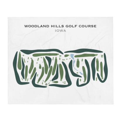 Woodland Hills Golf Course, Iowa - Printed Golf Courses