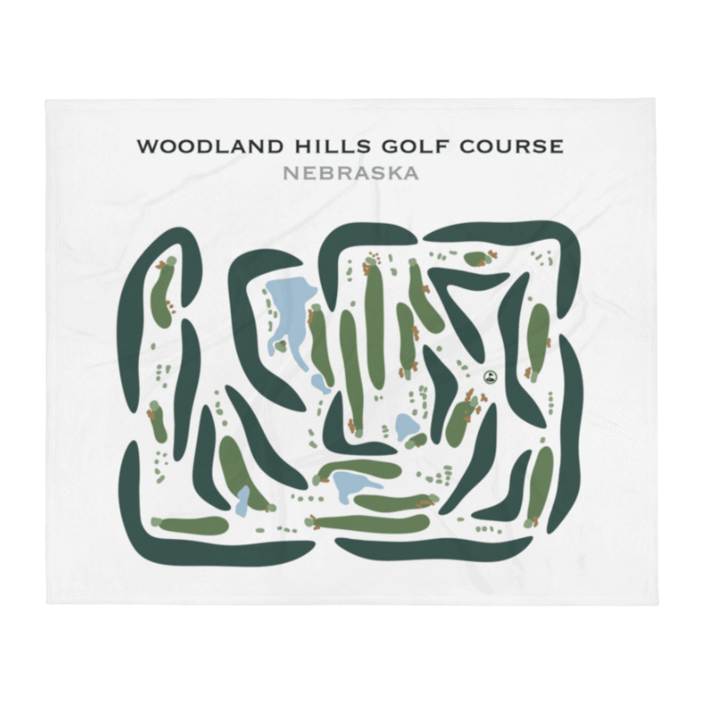 Woodland Hills Golf Course, Nebraska - Printed Golf Courses