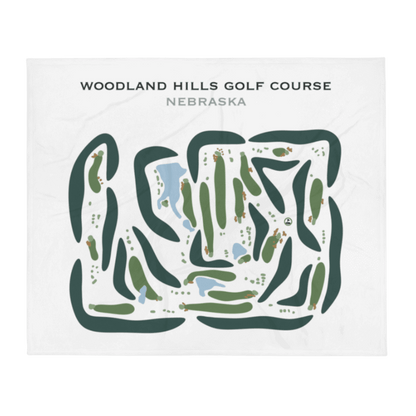 Woodland Hills Golf Course, Nebraska - Printed Golf Courses
