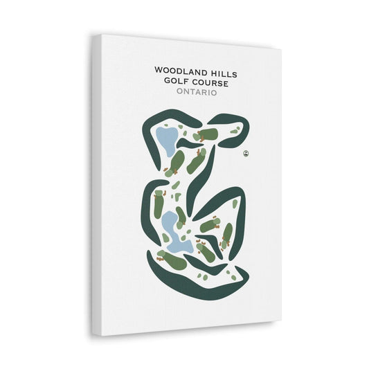 Woodland Hills Golf Course, Canada - Printed Golf Courses