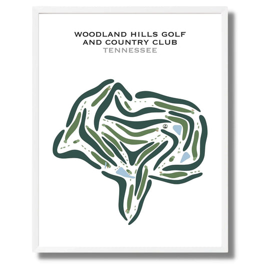 Woodland Hills Golf & Country, Tennessee - Printed Golf Courses