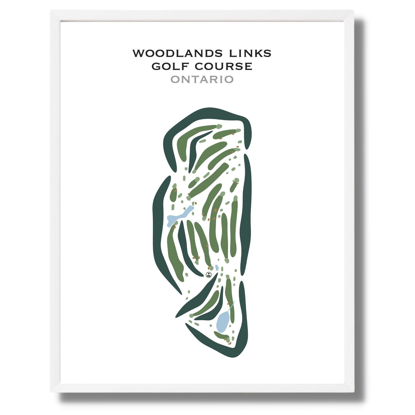 Woodlands Links Golf Course, Canada - Printed Golf Courses