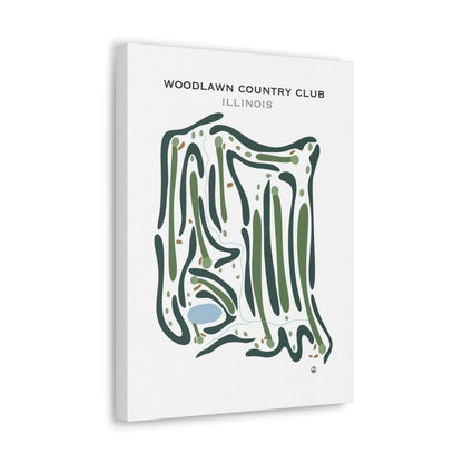 Woodlawn Country Club, Illinois - Printed Golf Courses