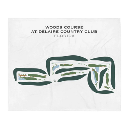 Woods Course at Delaire Country Club, Florida - Printed Golf Courses