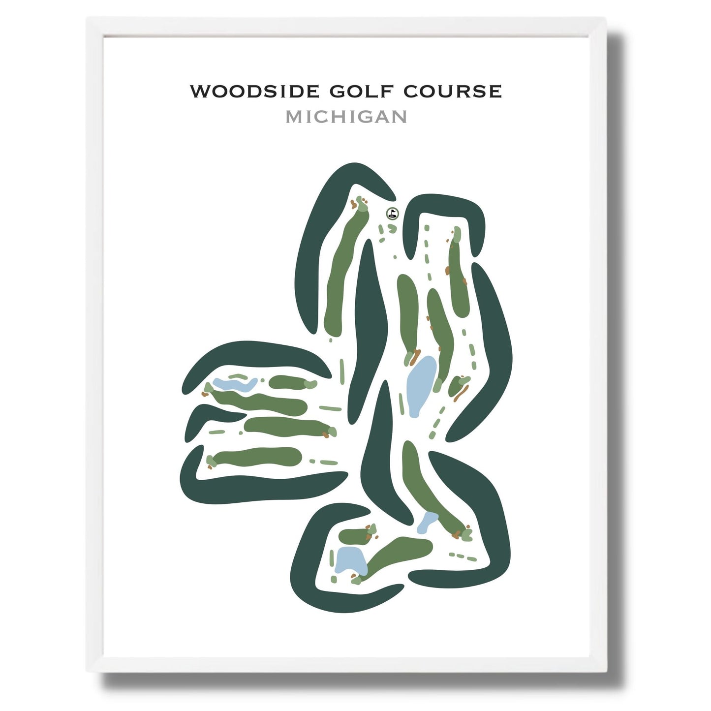Woodside Golf Course, Michigan - Printed Golf Courses