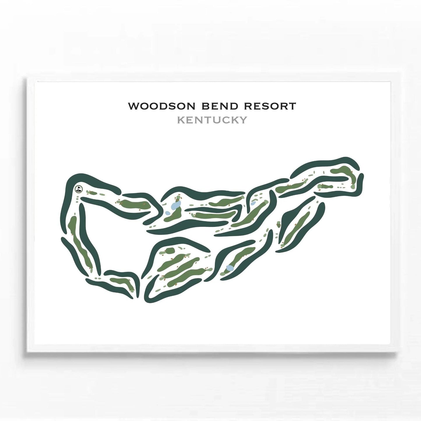 Woodson Bend Resort, Kentucky - Printed Golf Courses