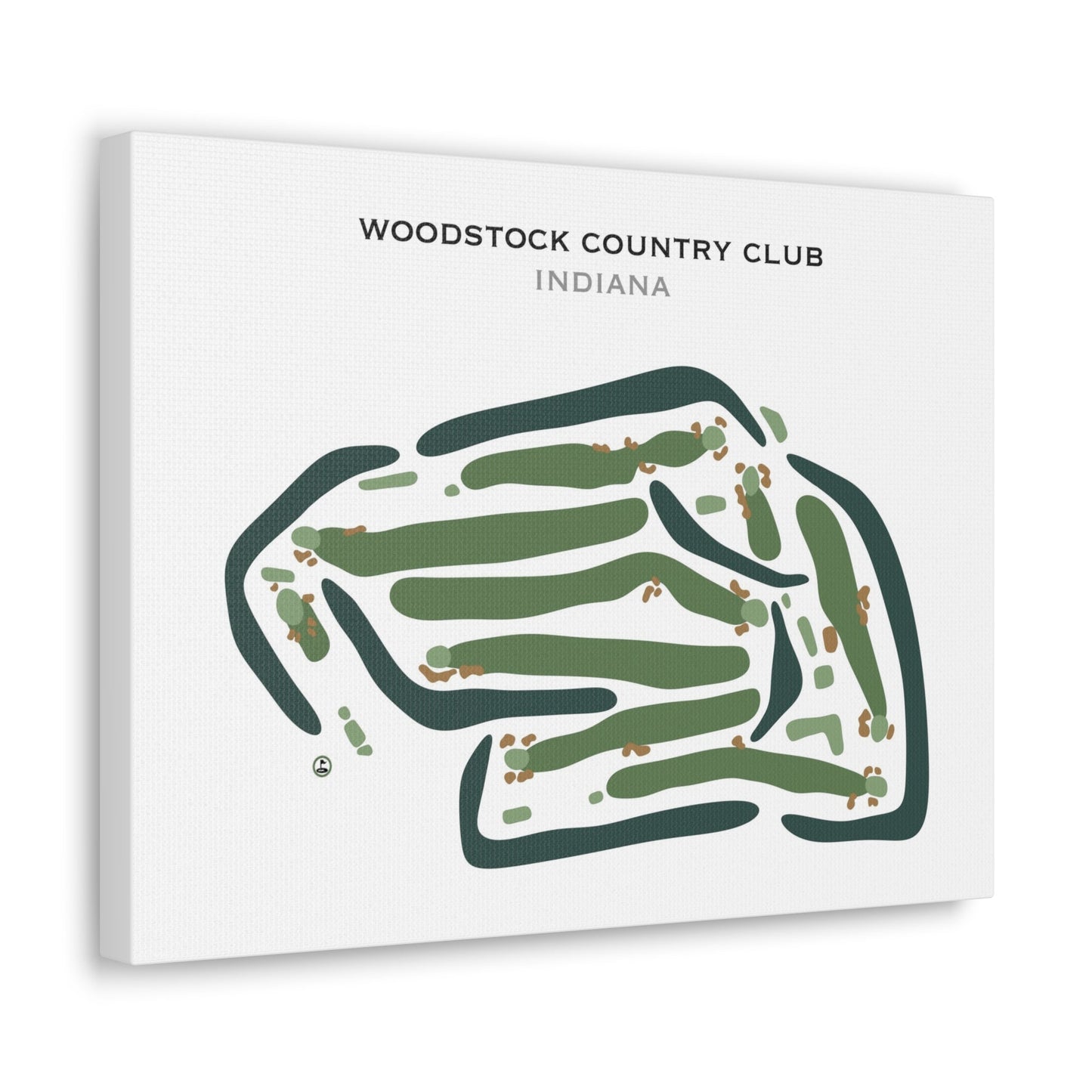 Woodstock Country Club, Indiana - Printed Golf Courses