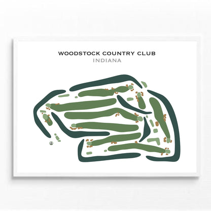 Woodstock Country Club, Indiana - Printed Golf Courses