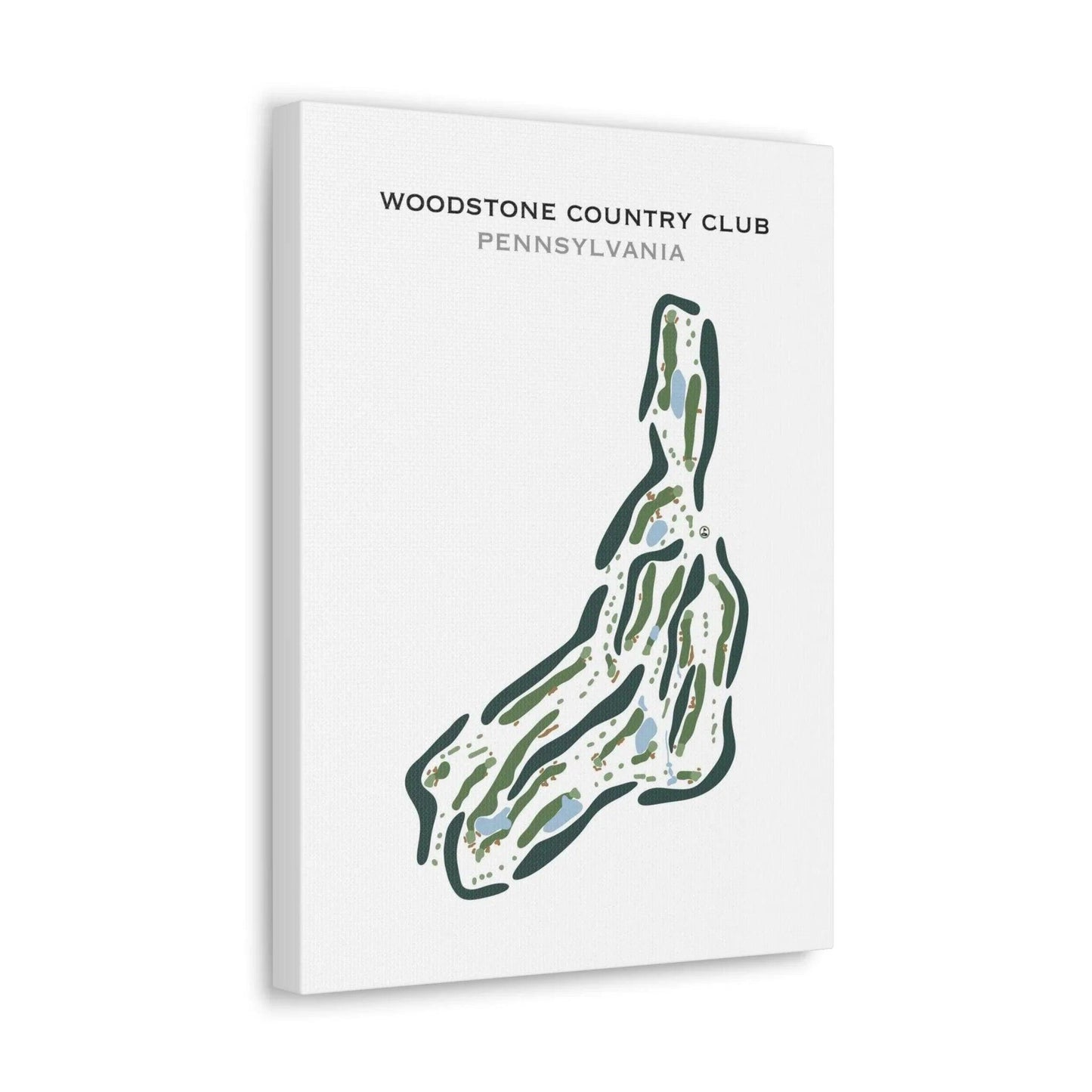 Woodstone Country Club, Pennsylvania - Printed Golf Course