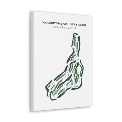 Woodstone Country Club, Pennsylvania - Printed Golf Course