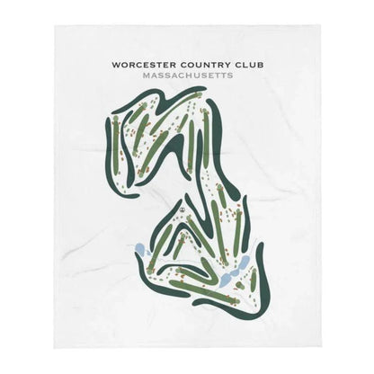 Worcester Country Club, Massachusetts - Printed Golf Courses