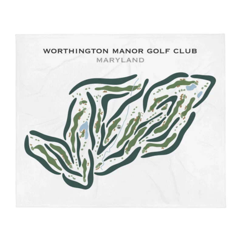 Worthington Manor Golf Club, Maryland - Printed Golf Courses