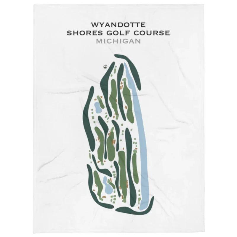 Wyandotte Shores Golf Course, Michigan - Printed Golf Course