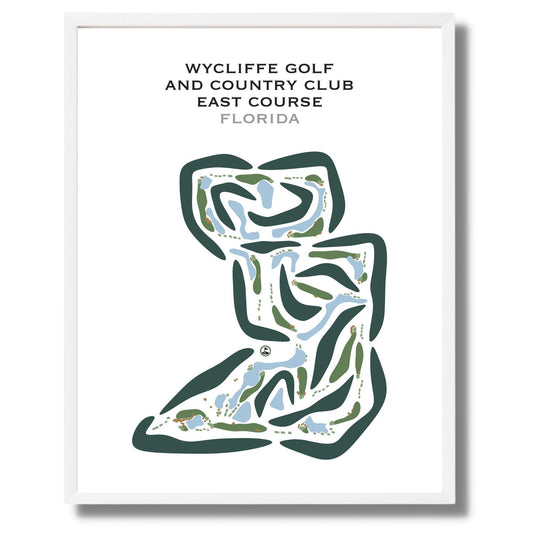 Wycliffe Golf and Country Club, East Course, Florida - Printed Golf Courses
