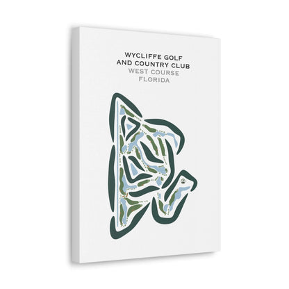 Wycliffe Golf and Country Club, West Course, Florida - Printed Golf Courses